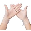 Zoro Select Disposable Gloves, Vinyl Synthetic, Latex-Free, Powder-Free, Clear, L, 10 boxes of 100 Gloves VinylLB